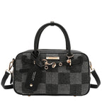 Bolsa De Mano Nicole Lee Estampada De Cuadros FW25