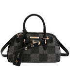 Bolsa Dome Nicole Lee Estampada De Cuadros FW25
