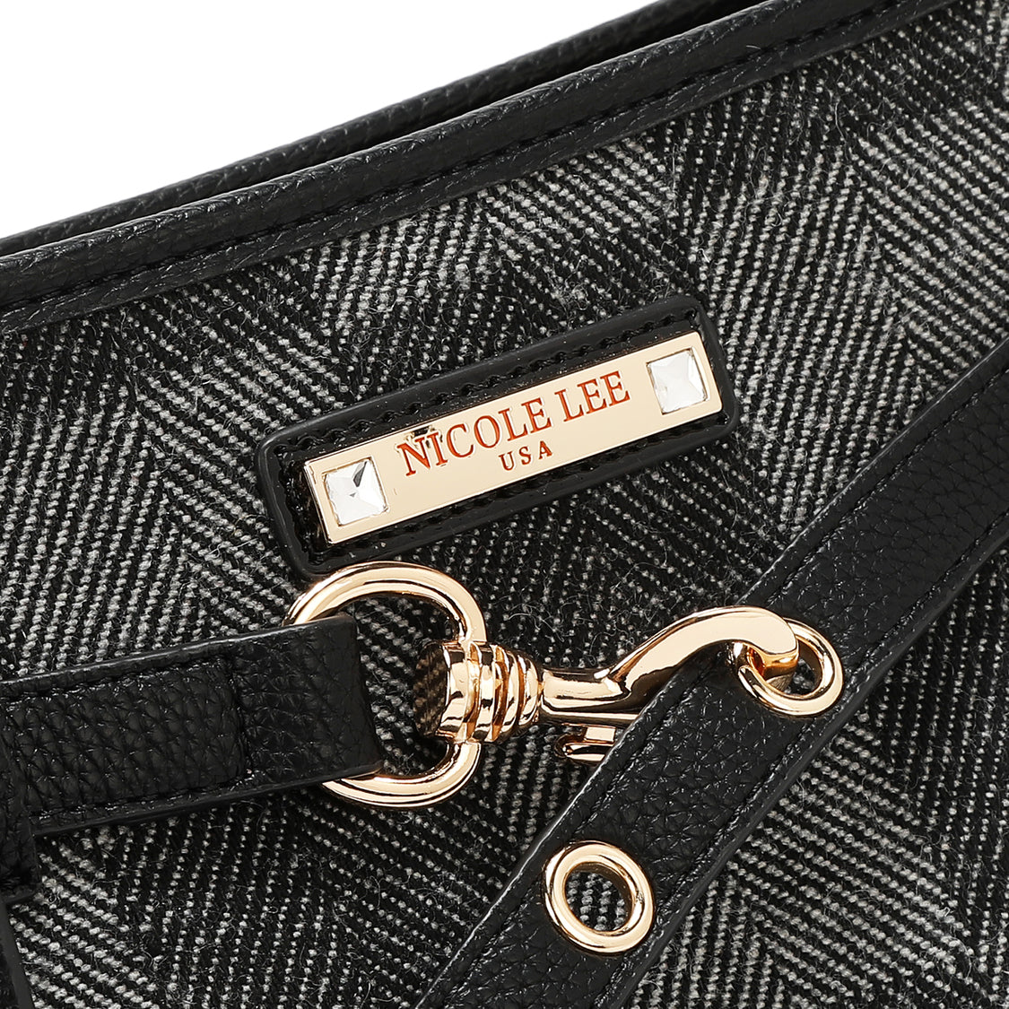 Bolsa Hobo Nicole Lee Estampada De Cuadros FW25