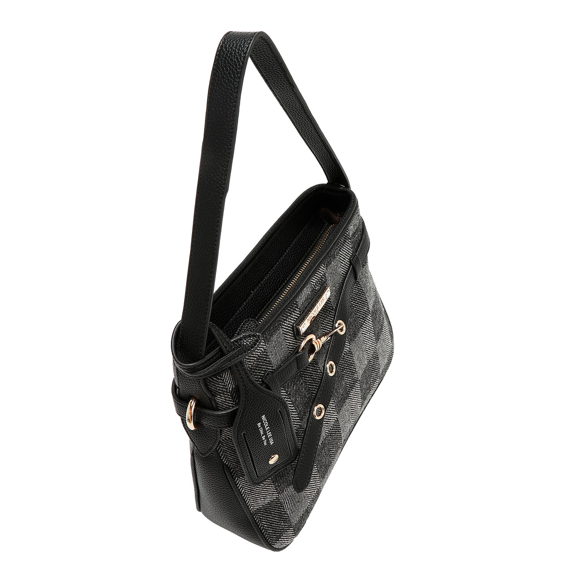 Bolsa Hobo Nicole Lee Estampada De Cuadros FW25