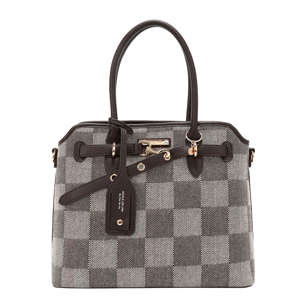 Bolsa Cuadrada Nicole Lee Estampada De Cuadros FW25