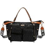 Bolsa satchel Nicole Lee de nylon holográfica FW25