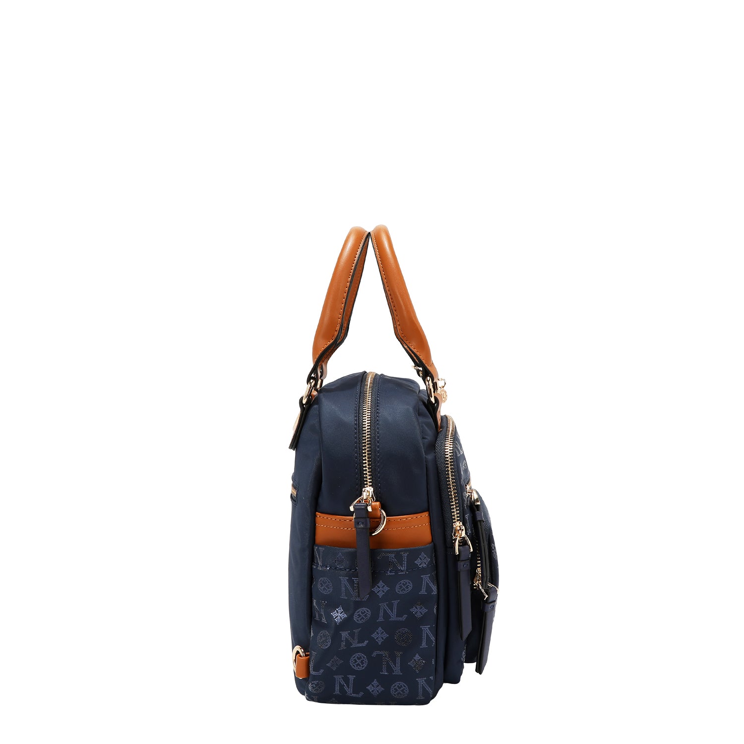 Bolsa cruzada Nicole Lee de nylon holográfica FW25