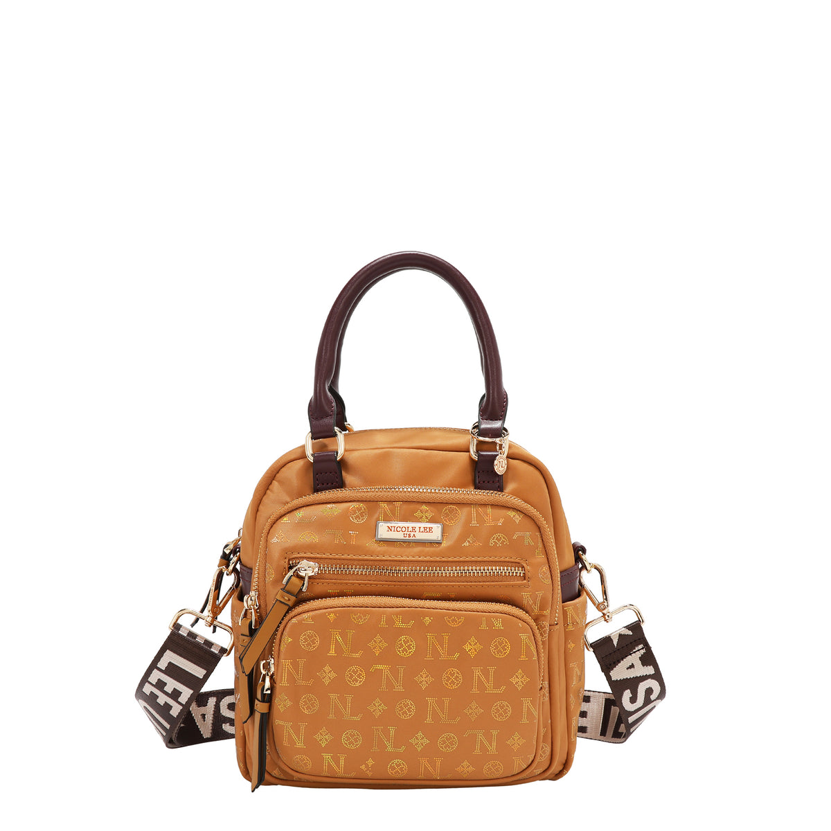 Bolsa cruzada Nicole Lee de nylon holográfica FW25