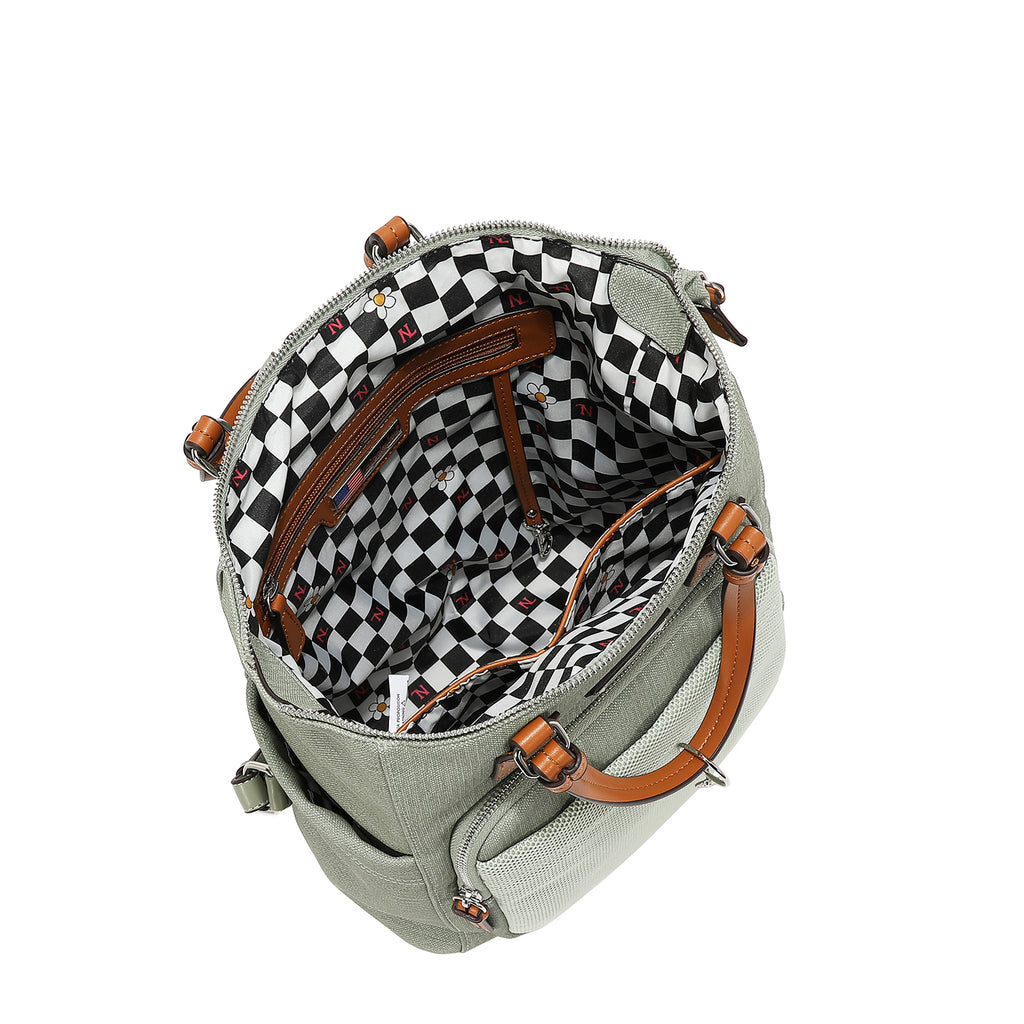 Bolsa Shopper Nicole Lee Con Malla Estilo Urban SS26