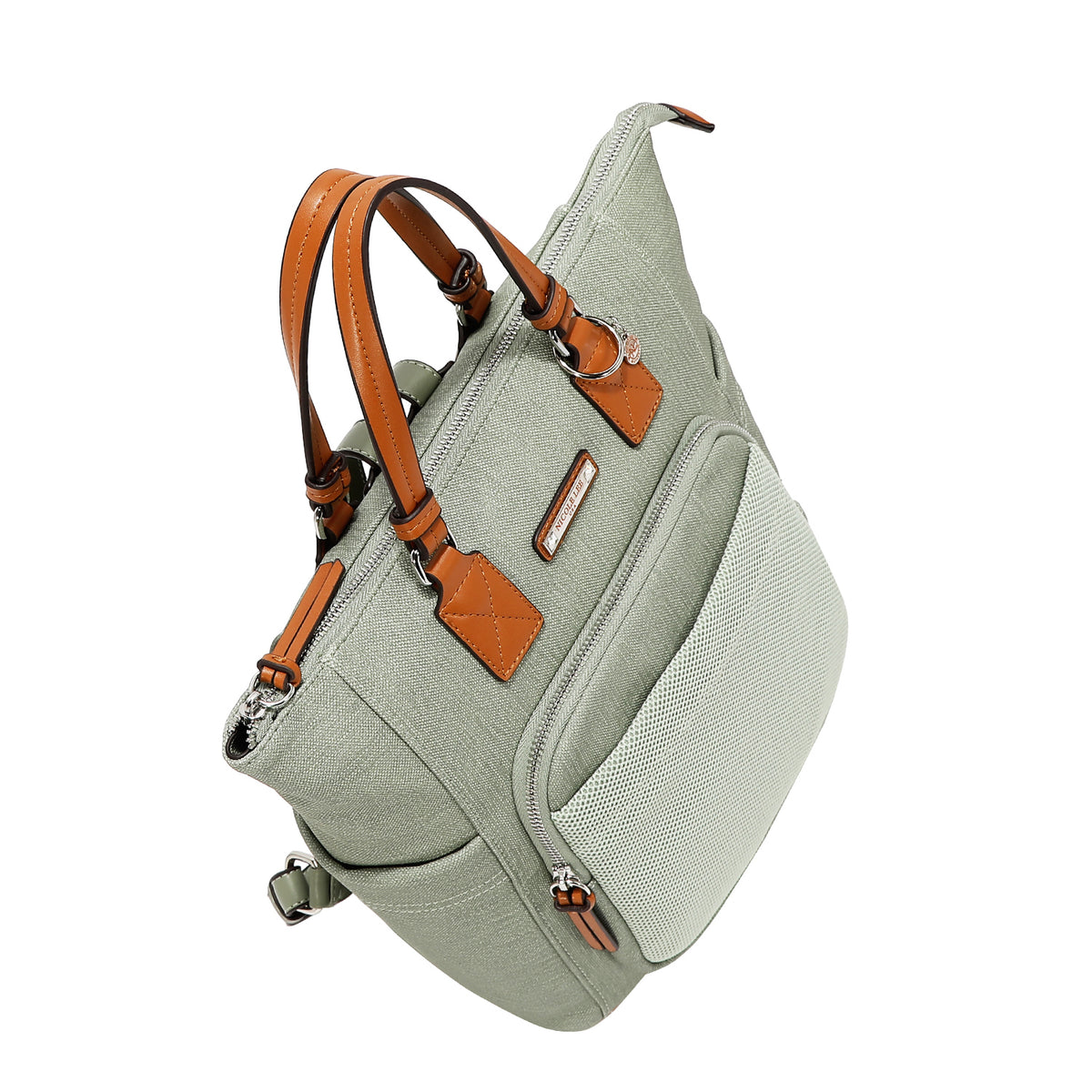 Bolsa Shopper Nicole Lee Con Malla Estilo Urban SS26