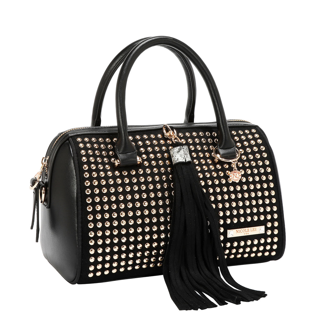 Bolsa Boston Nicole Lee Con Tachuelas Studded Glam FW26