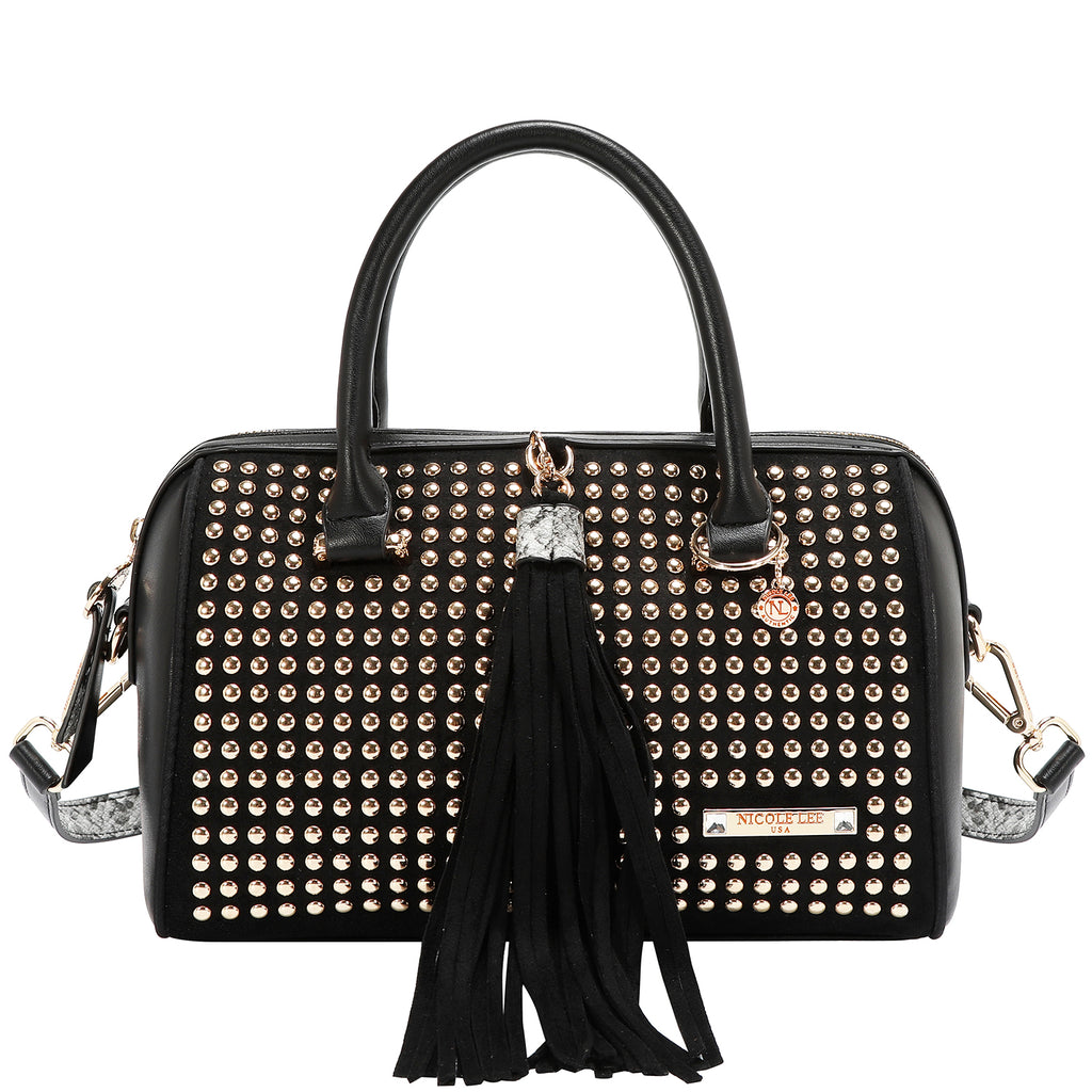 Bolsa Boston Nicole Lee Con Tachuelas Studded Glam FW26