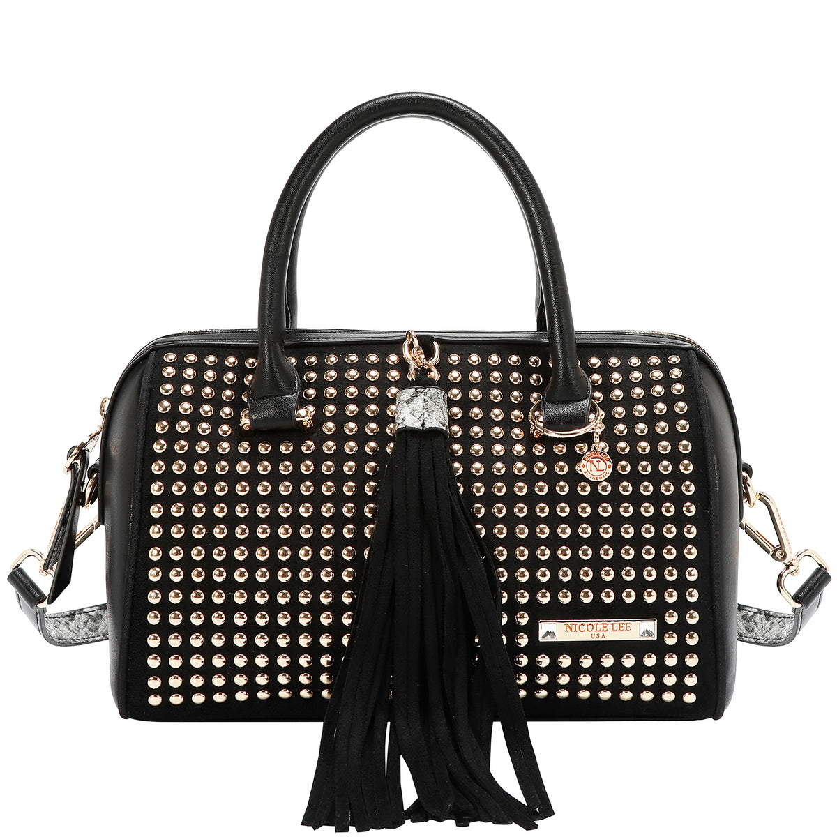Bolsa Boston Nicole Lee Con Tachuelas Studded Glam FW26