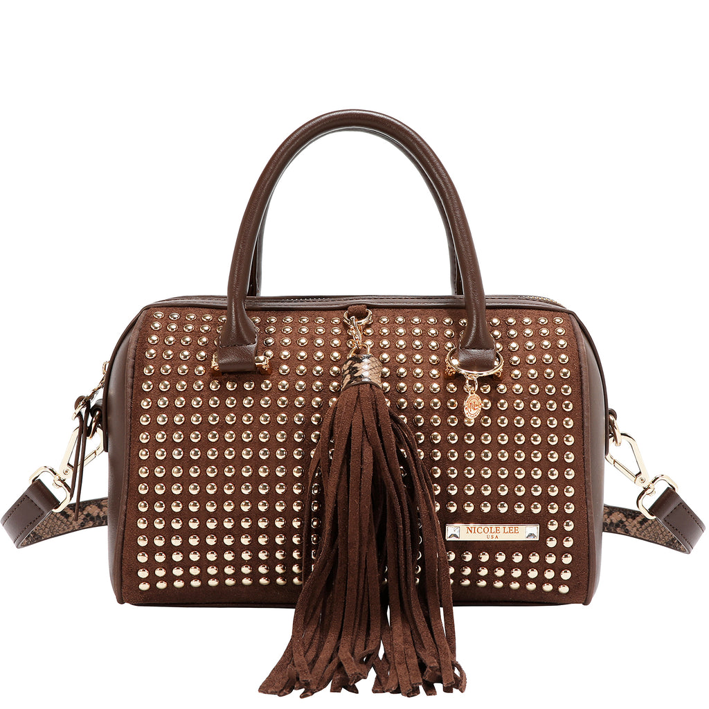 Bolsa Boston Nicole Lee Con Tachuelas Studded Glam FW26