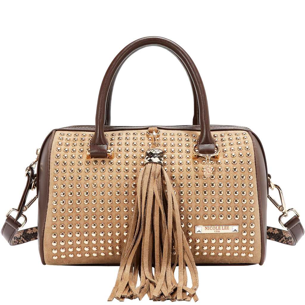 Bolsa Boston Nicole Lee Con Tachuelas Studded Glam FW26