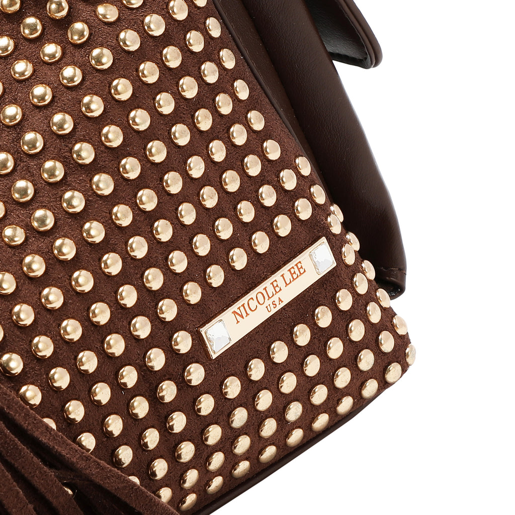Bolsa Hobo Nicole Lee Con Tachuelas Studded Glam FW26