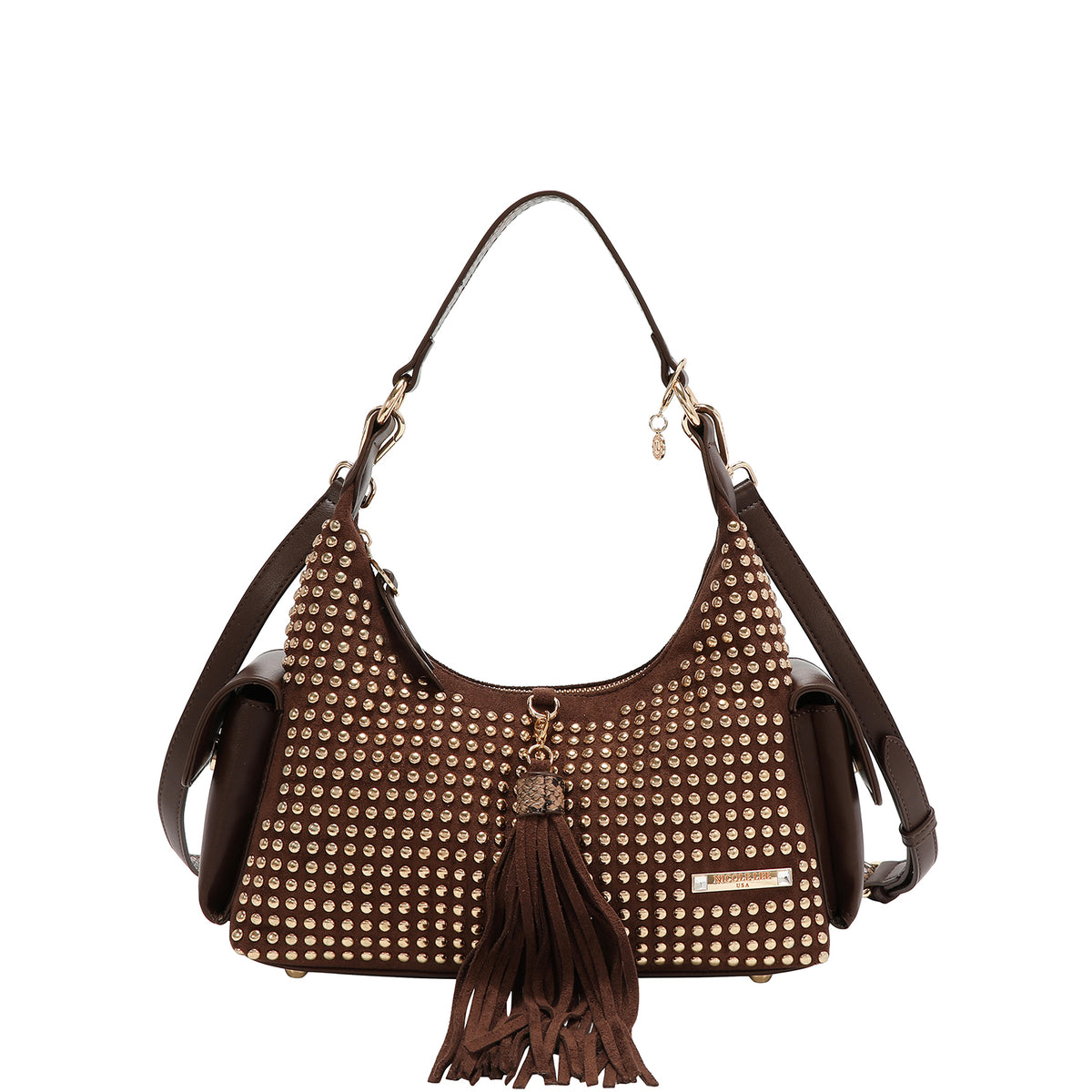 Bolsa Hobo Nicole Lee Con Tachuelas Studded Glam FW26