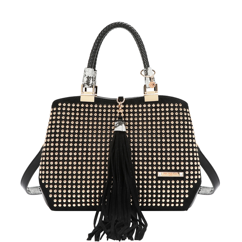 Bolsa Cuadrada Nicole Lee Con Tachuelas Studded Glam FW26