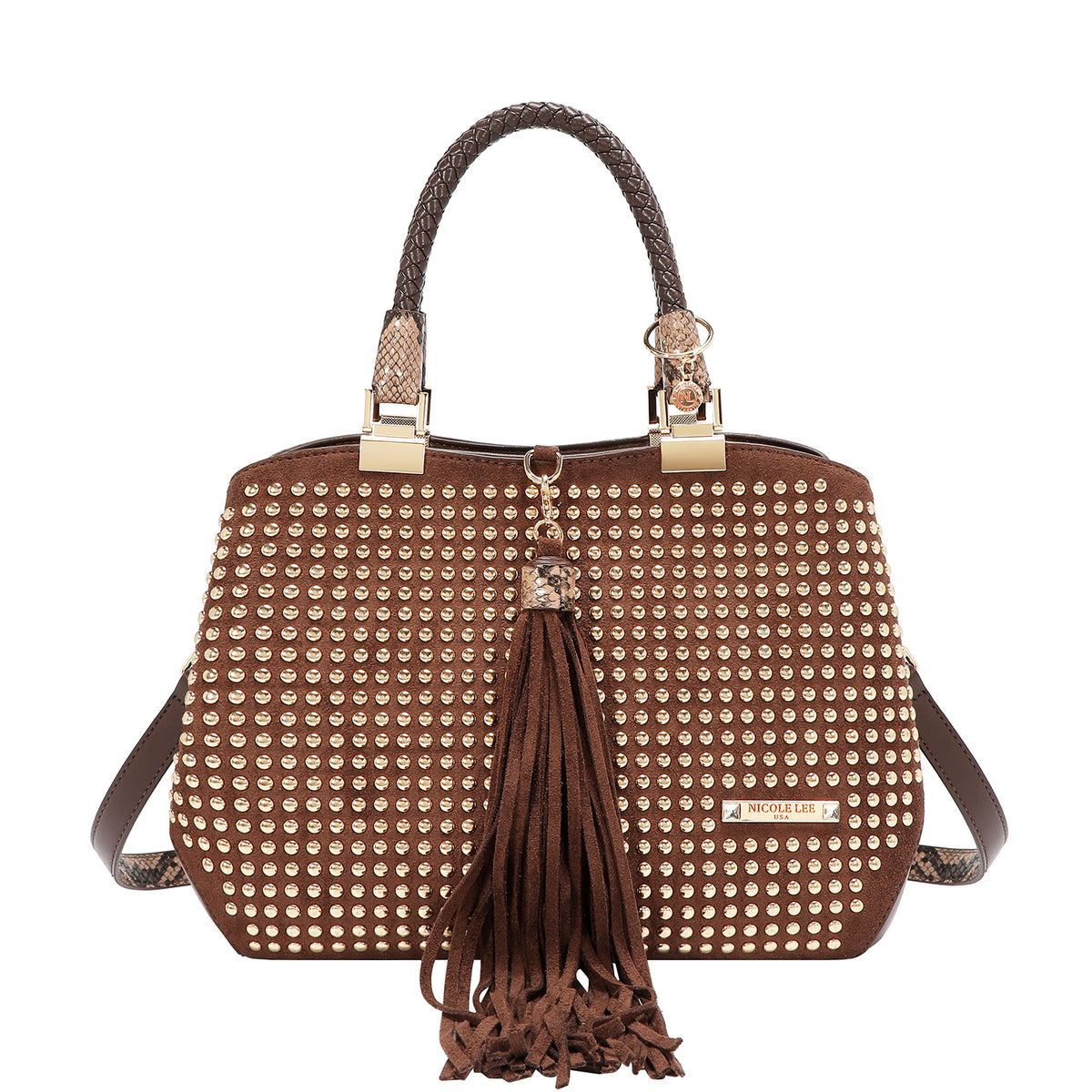 Bolsa Cuadrada Nicole Lee Con Tachuelas Studded Glam FW26