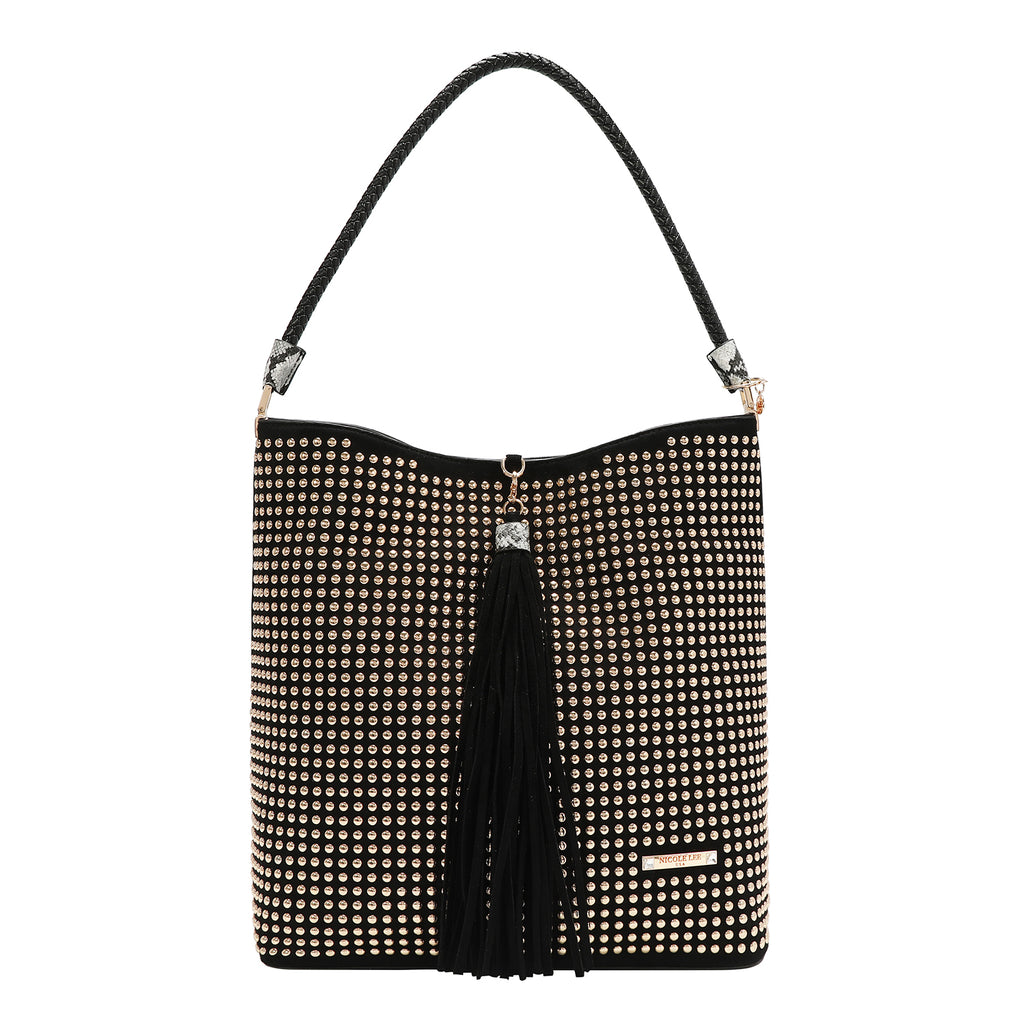 Bolsa Shopper Nicole Lee Con Tachuelas Studded Glam FW26