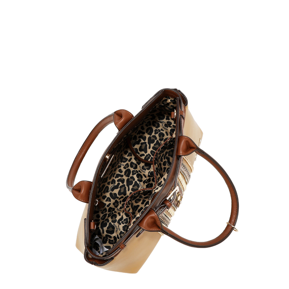 Bolsa Nicole Lee Satchel Con Pedrería Jewel Y Stud FW26