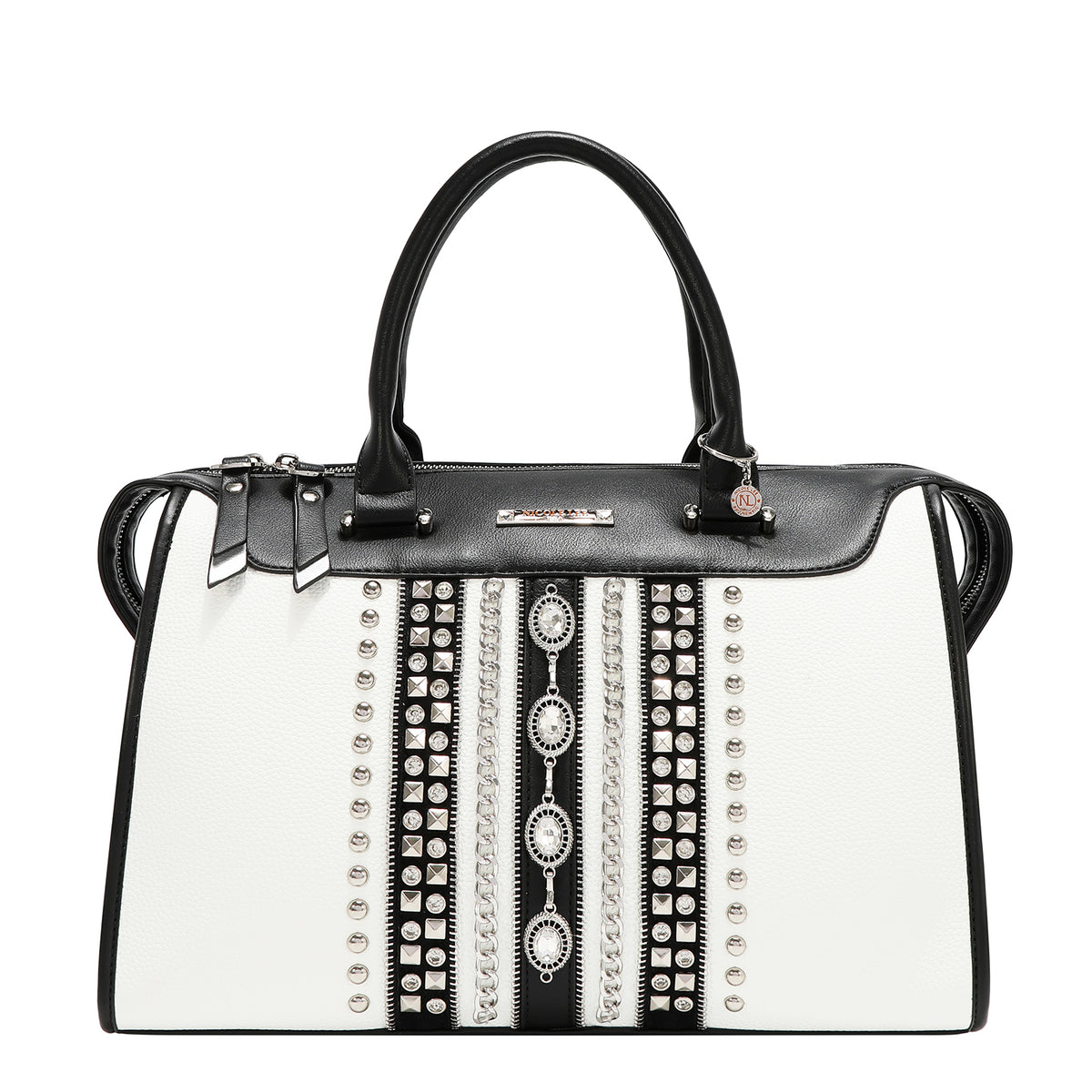 Bolsa Boston Nicole Lee Con Pedreria Jewel Y Stud FW26