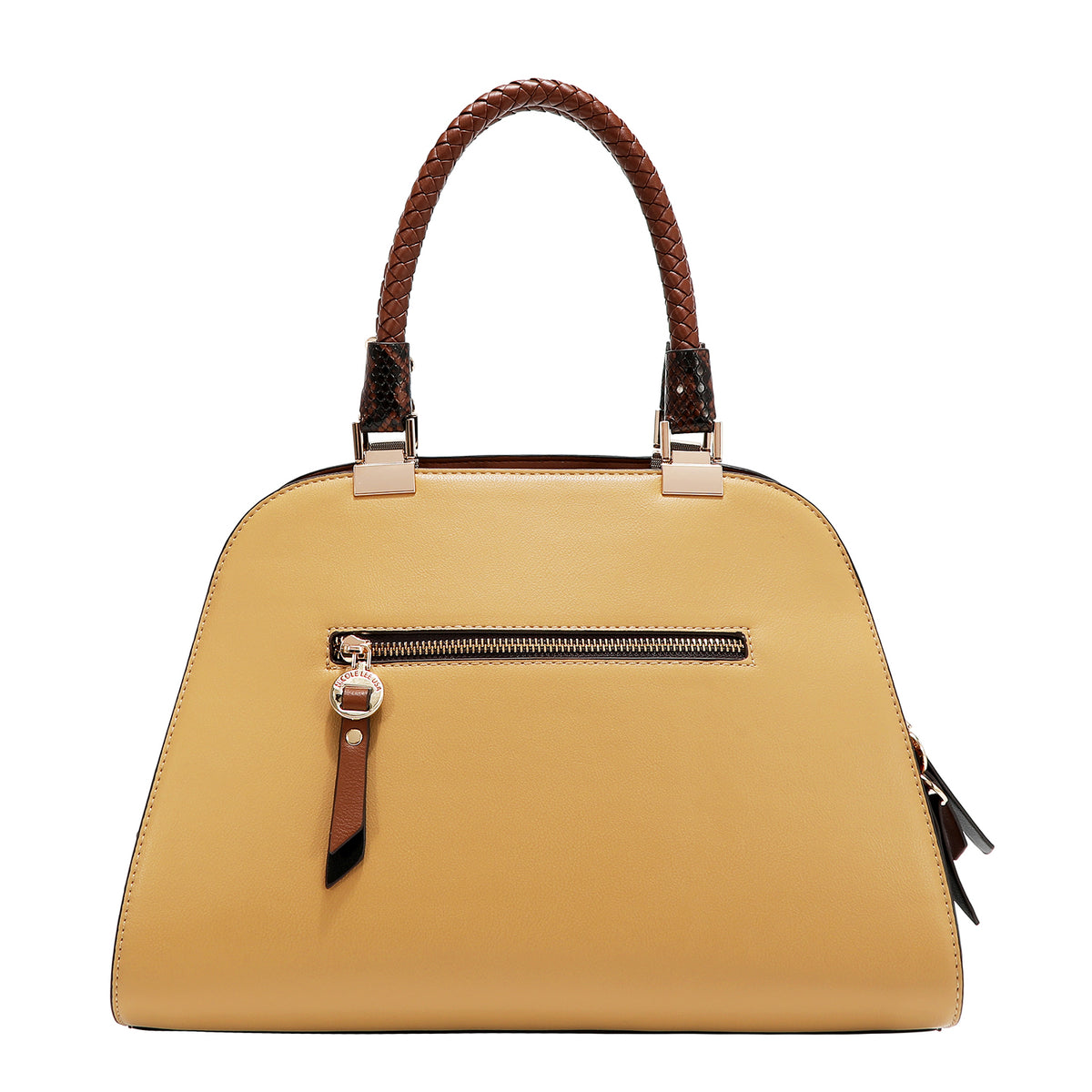 Bolsa Dome Nicole Lee Bicolor Con Pedreria Jewel Y Stud FW26