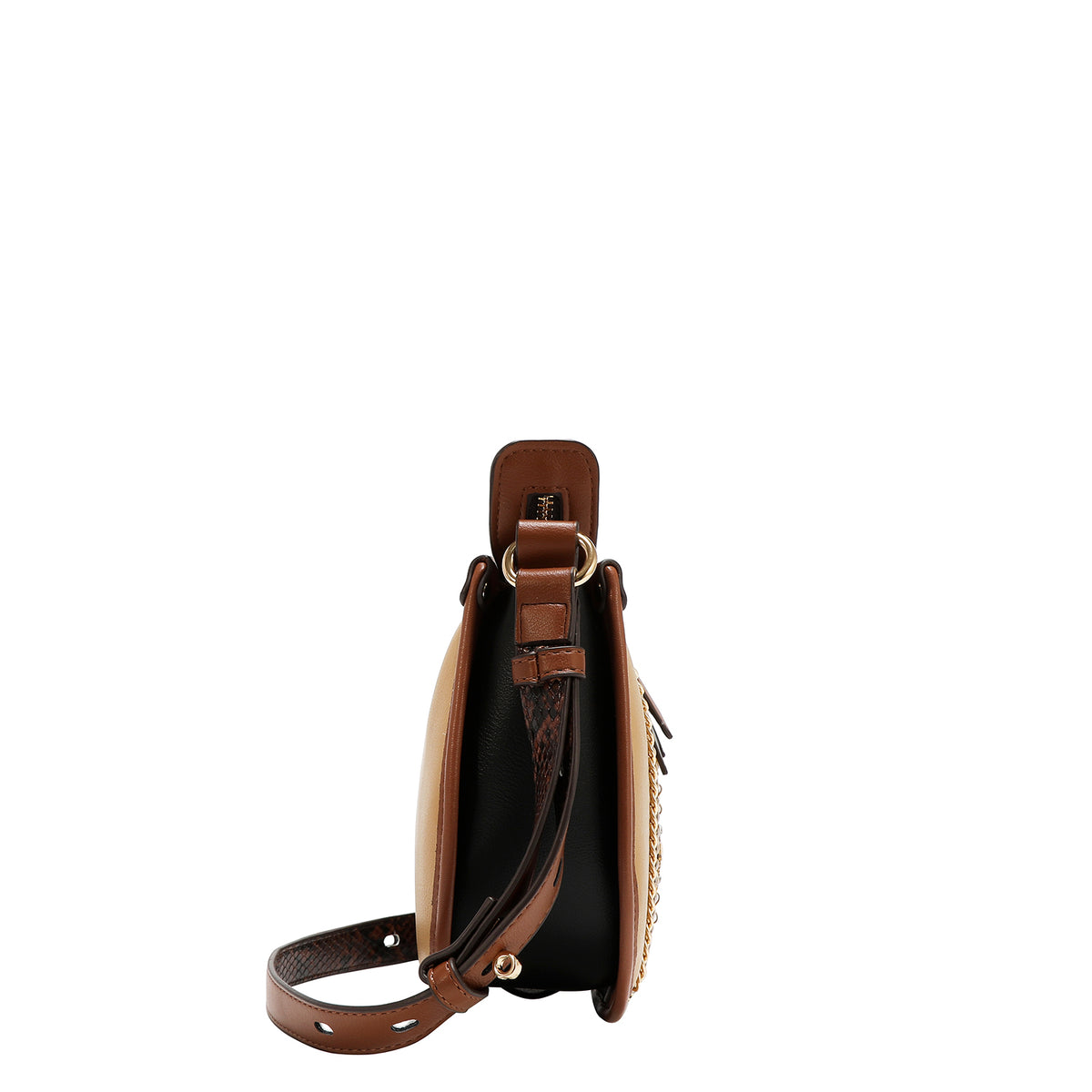 Bolsa Shoulder Nicole Lee Bicolor Con Pedreria Jewel FW26