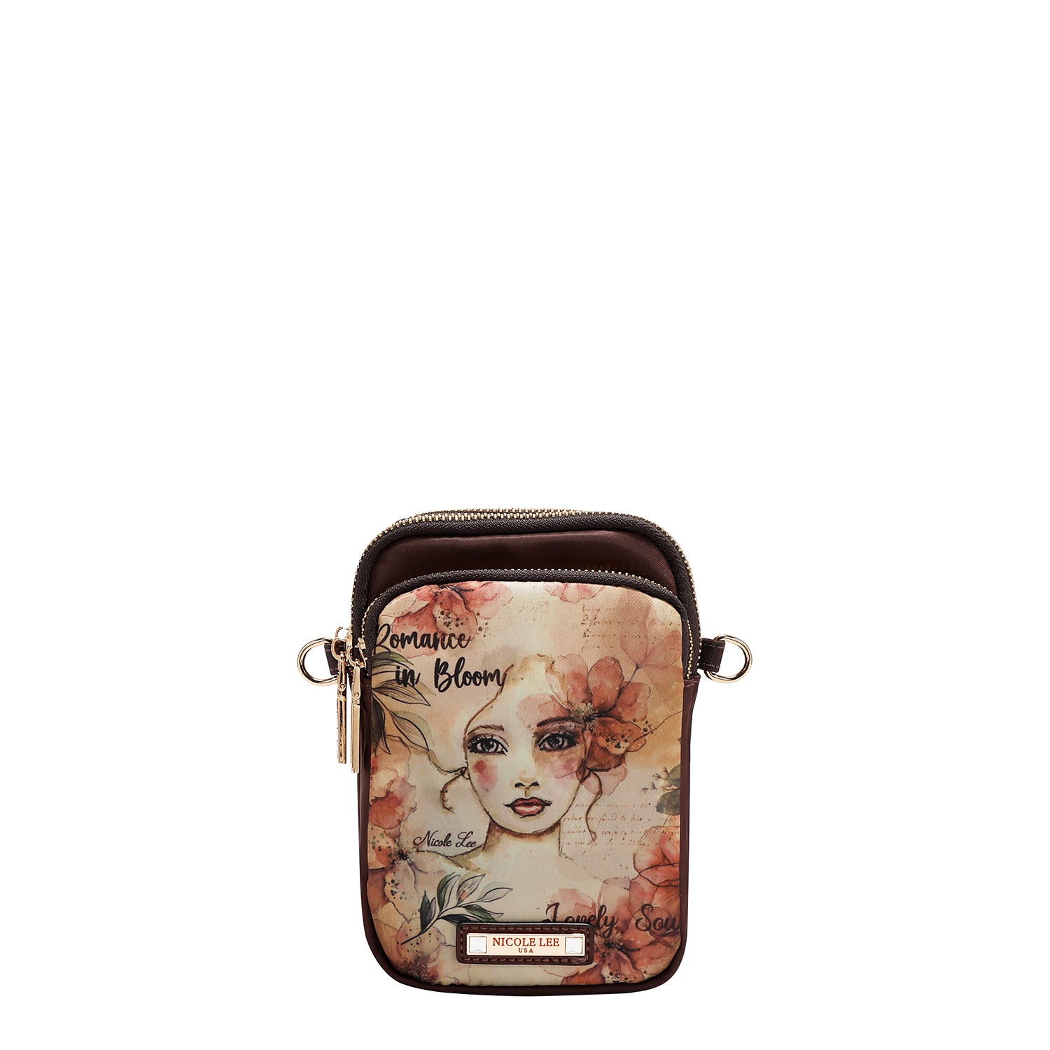 Bolsa Cruzada Nicole Lee Nylon Con 3 Cierres Reflection SS26