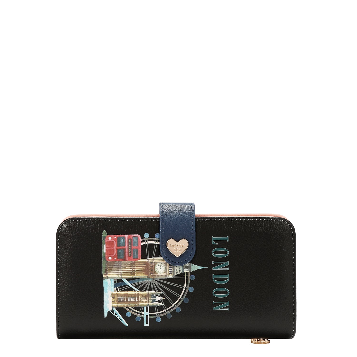 Cartera Estampada Nicole Lee De Correa Y Aro London Eye FW26