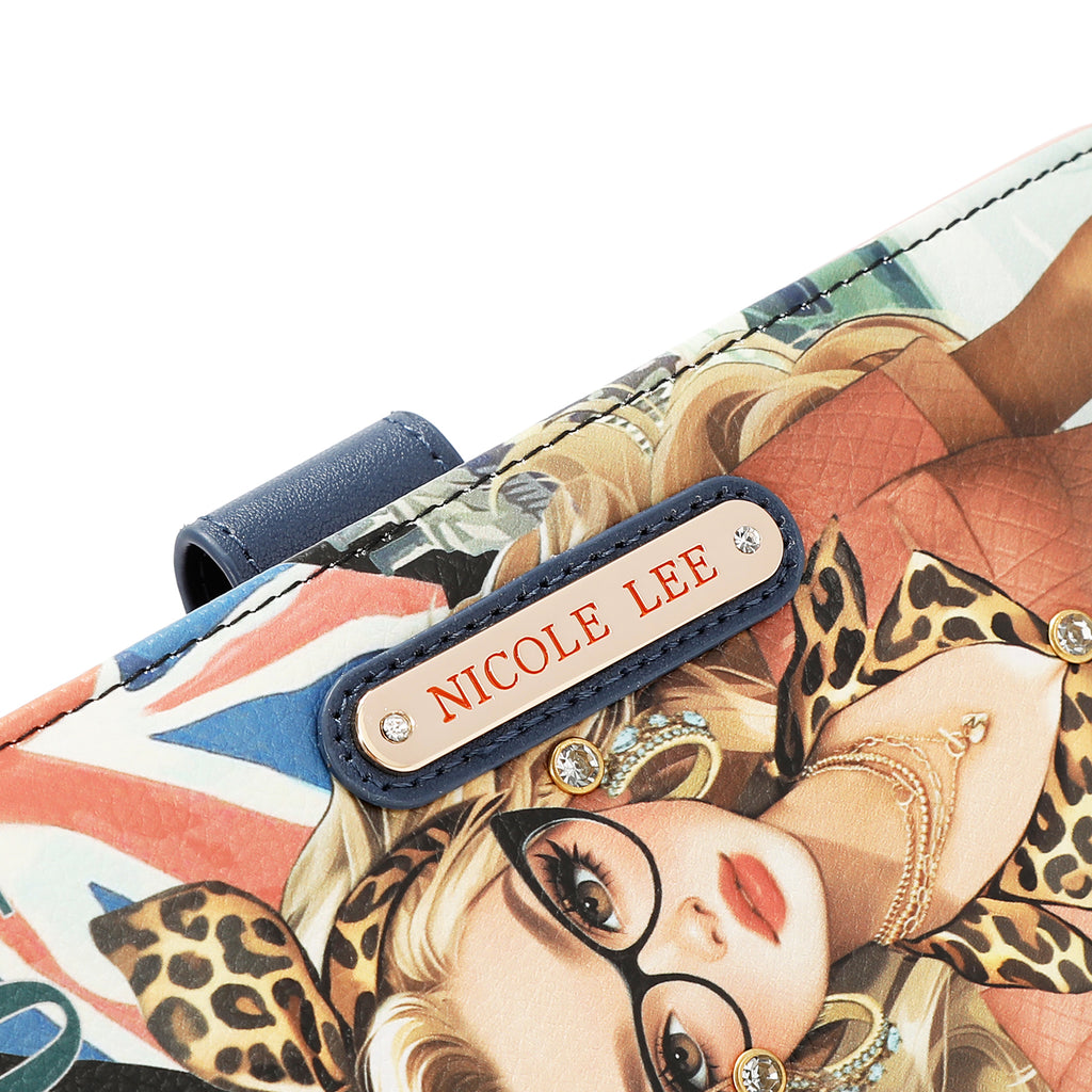 Cartera Estampada Nicole Lee De Correa Y Aro London Eye FW26