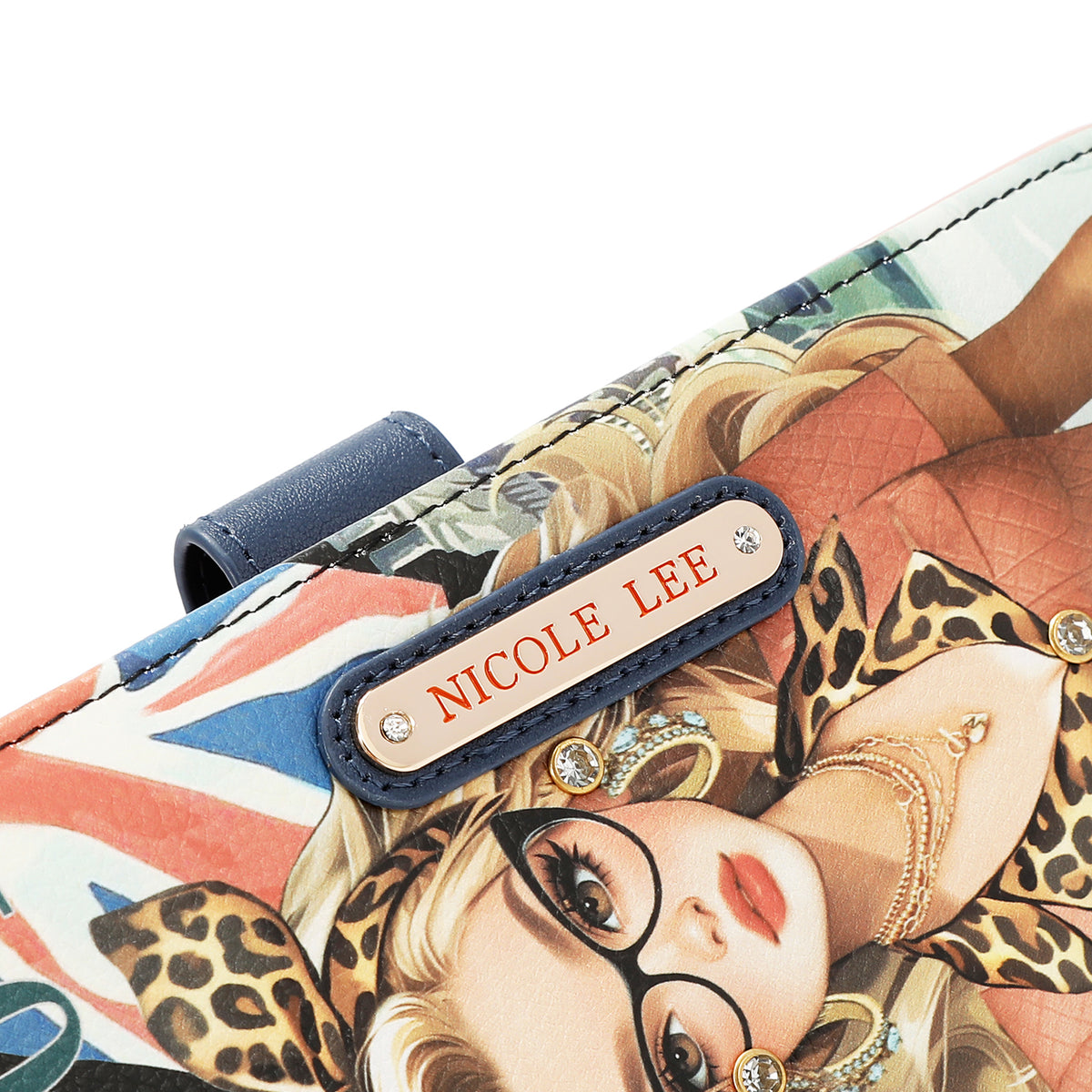 Cartera Estampada Nicole Lee De Correa Y Aro London Eye FW26