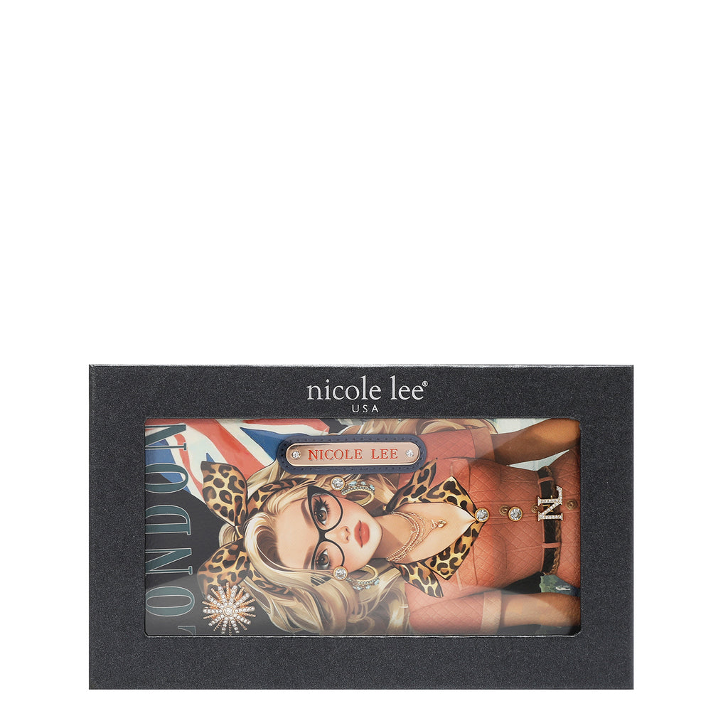 Cartera Estampada Nicole Lee De Correa Y Aro London Eye FW26