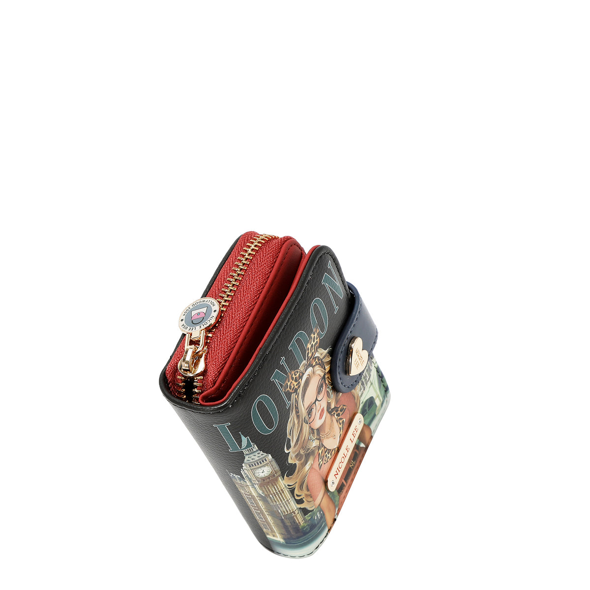 Mini Monedero Nicole Lee De Triple Compartimento London FW26