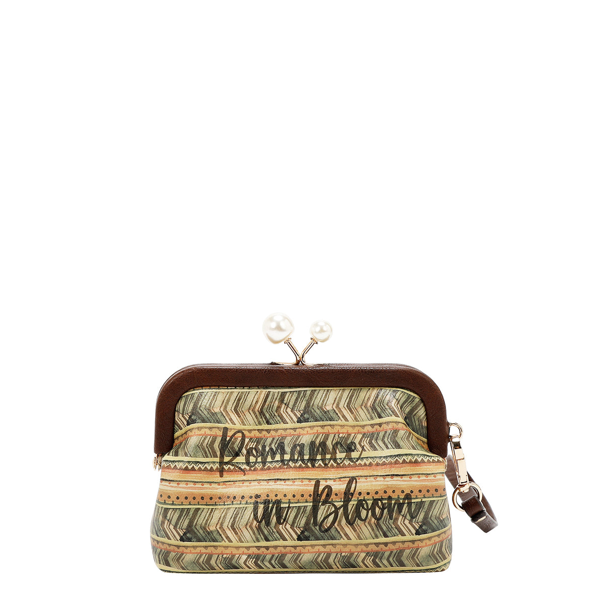Monedero Nicole Lee Broche Kisslock Y Correa Reflection SS26