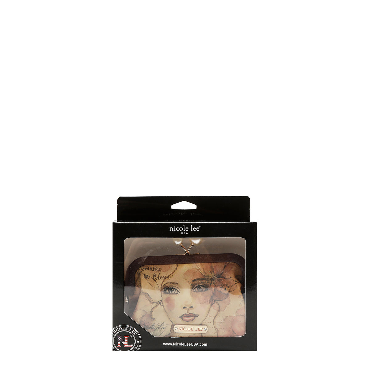 Monedero Nicole Lee Broche Kisslock Y Correa Reflection SS26