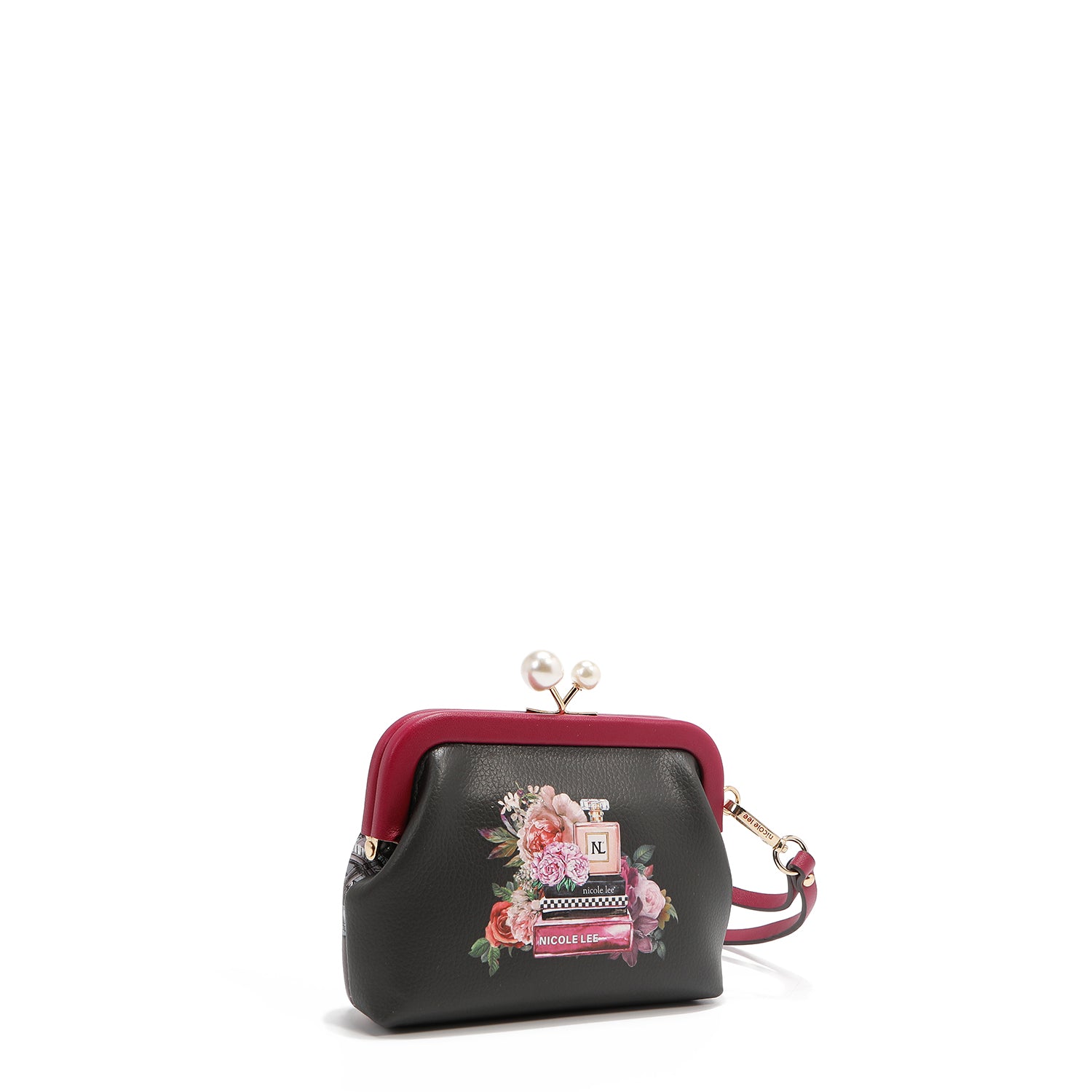 Monedero Nicole Lee Con Broche Kisslock Y Correa Sabina SS26