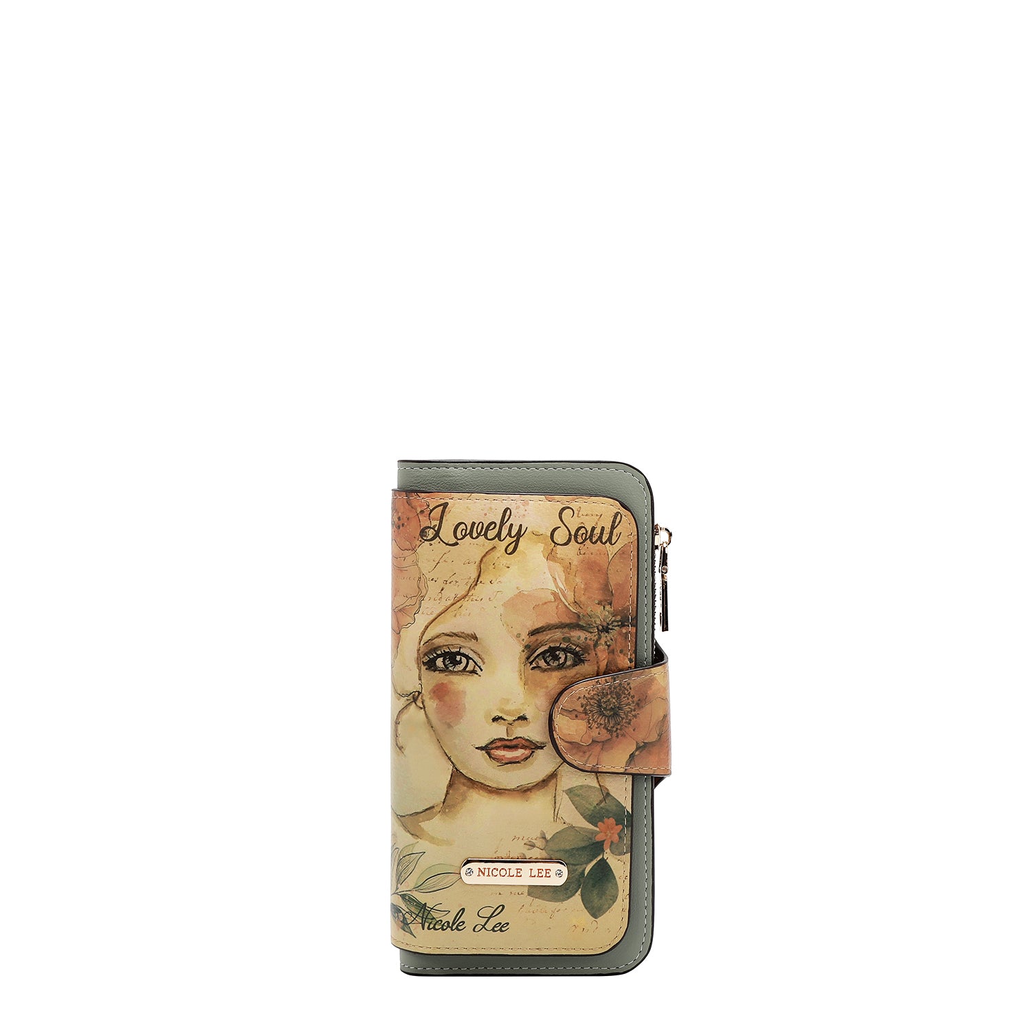Cartera Nicole Lee Con Broche Print Reflection SS26