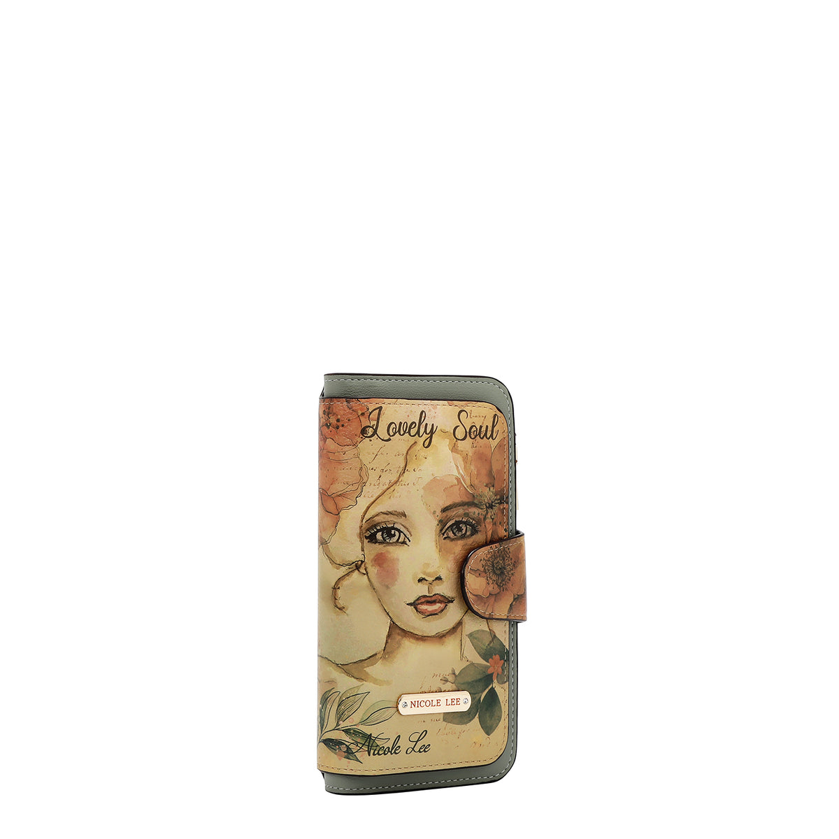 Cartera Nicole Lee Con Broche Print Reflection SS26