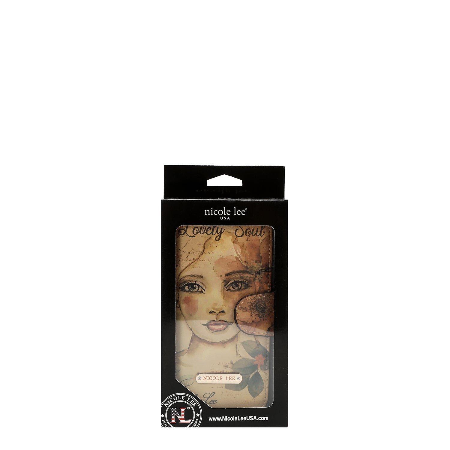 Cartera Nicole Lee Con Broche Print Reflection SS26