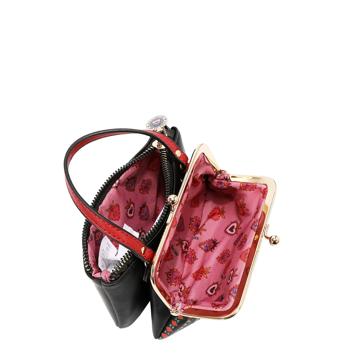 Mini Monedero Nicole Lee Kisslock Con Asa Keep Dreaming FW26