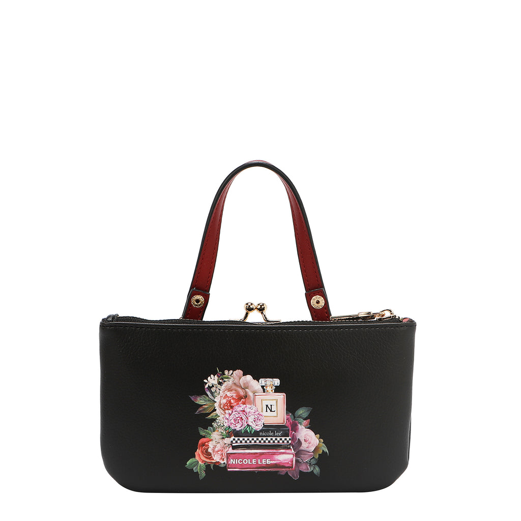 Monedero Nicole Lee Mediano Kisslock Con Asa Sabina SS26