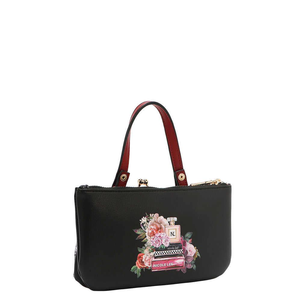 Monedero Nicole Lee Mediano Kisslock Con Asa Sabina SS26