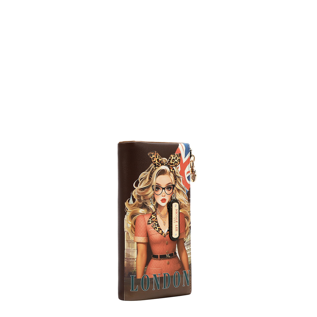Cartera Flexible Nicole Lee Estampado London Eye FW26