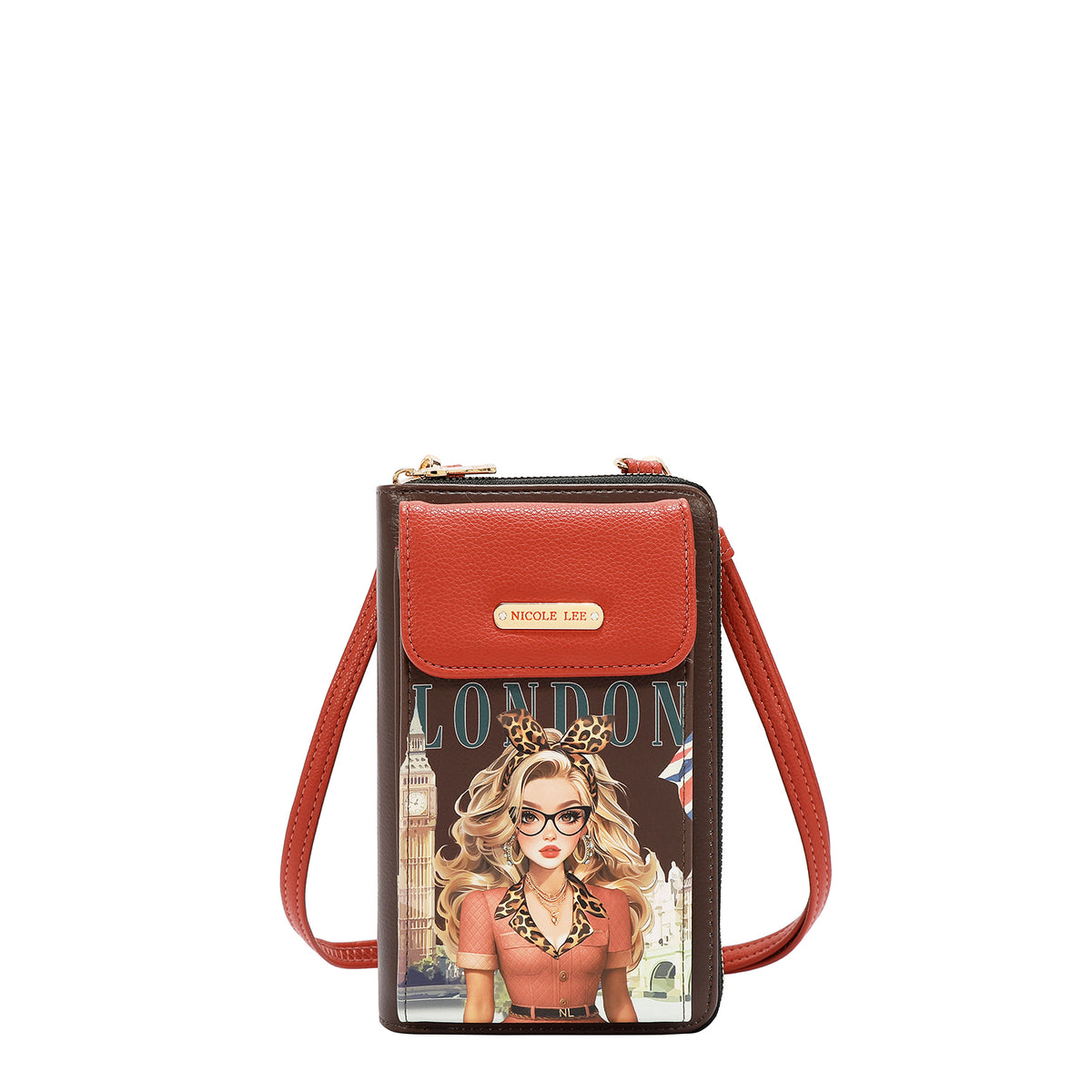 Cartera Con Correa Nicole Lee Ajustable London Eye FW26