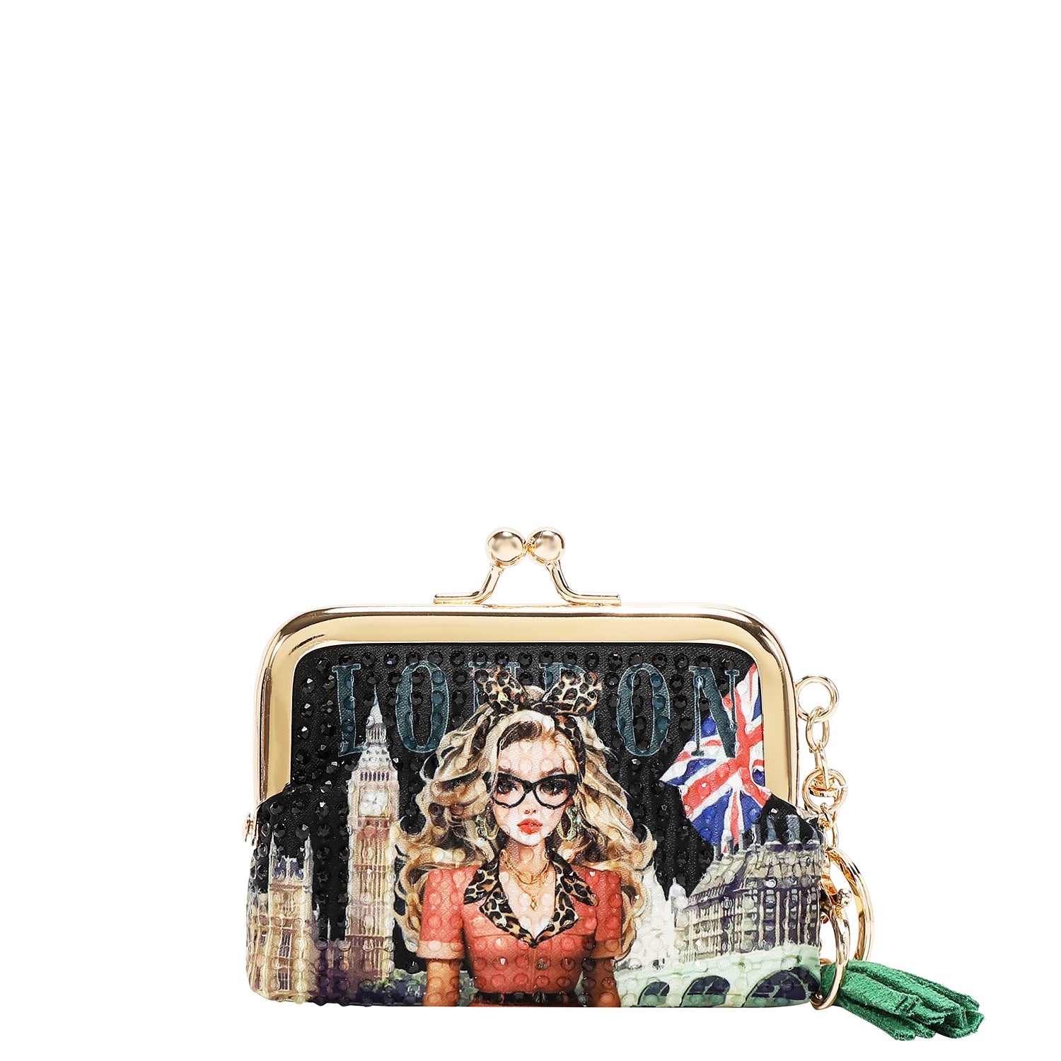 Mini Monedero Nicole Lee Con Kisslock London Eye FW26