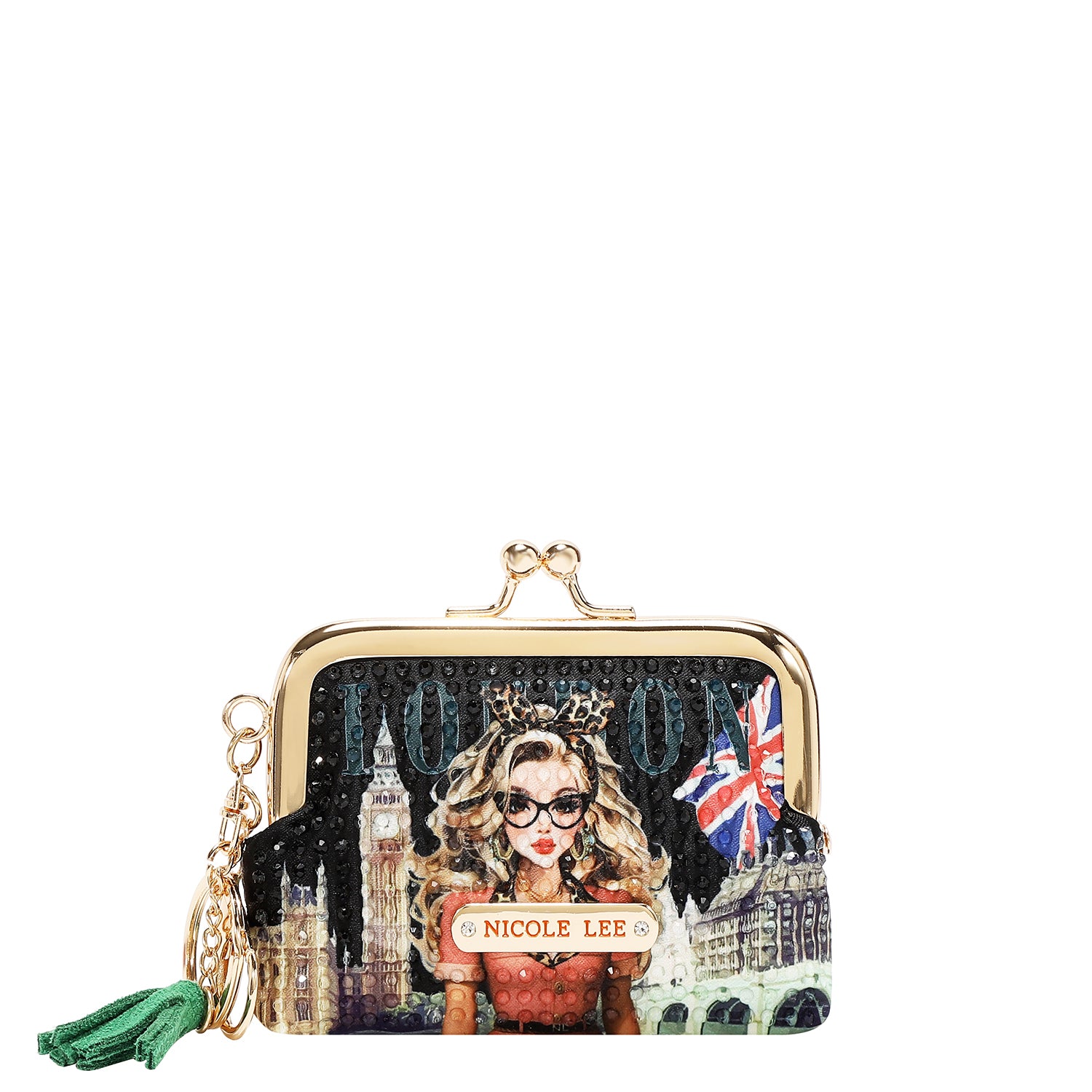 Mini Monedero Nicole Lee Con Kisslock London Eye FW26