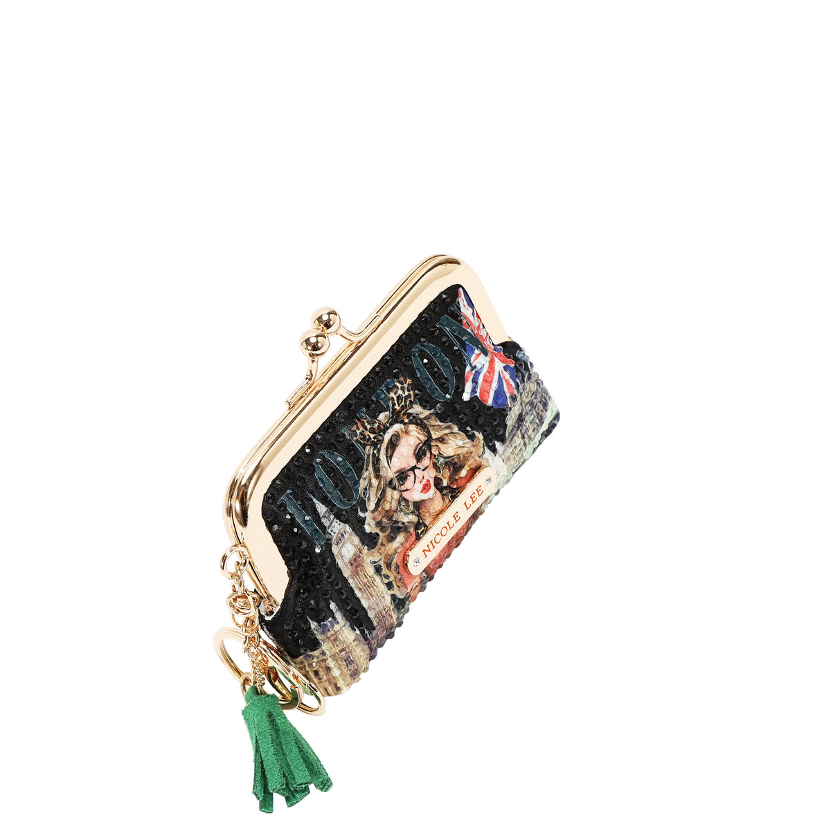 Mini Monedero Nicole Lee Con Kisslock London Eye FW26