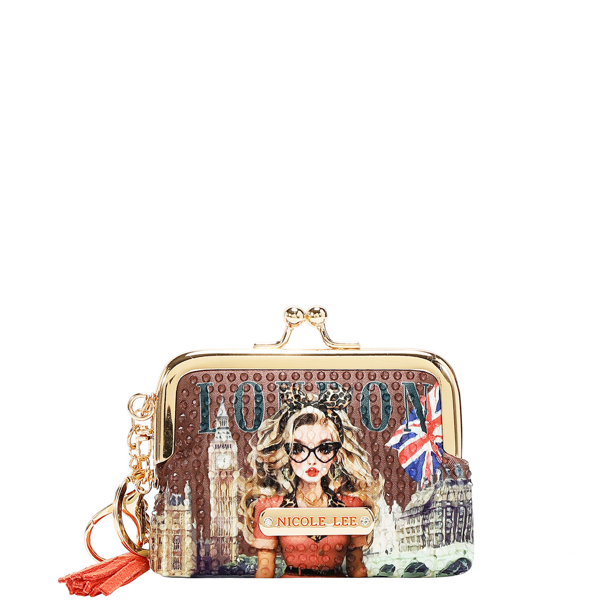Mini Monedero Nicole Lee Con Kisslock London Eye FW26