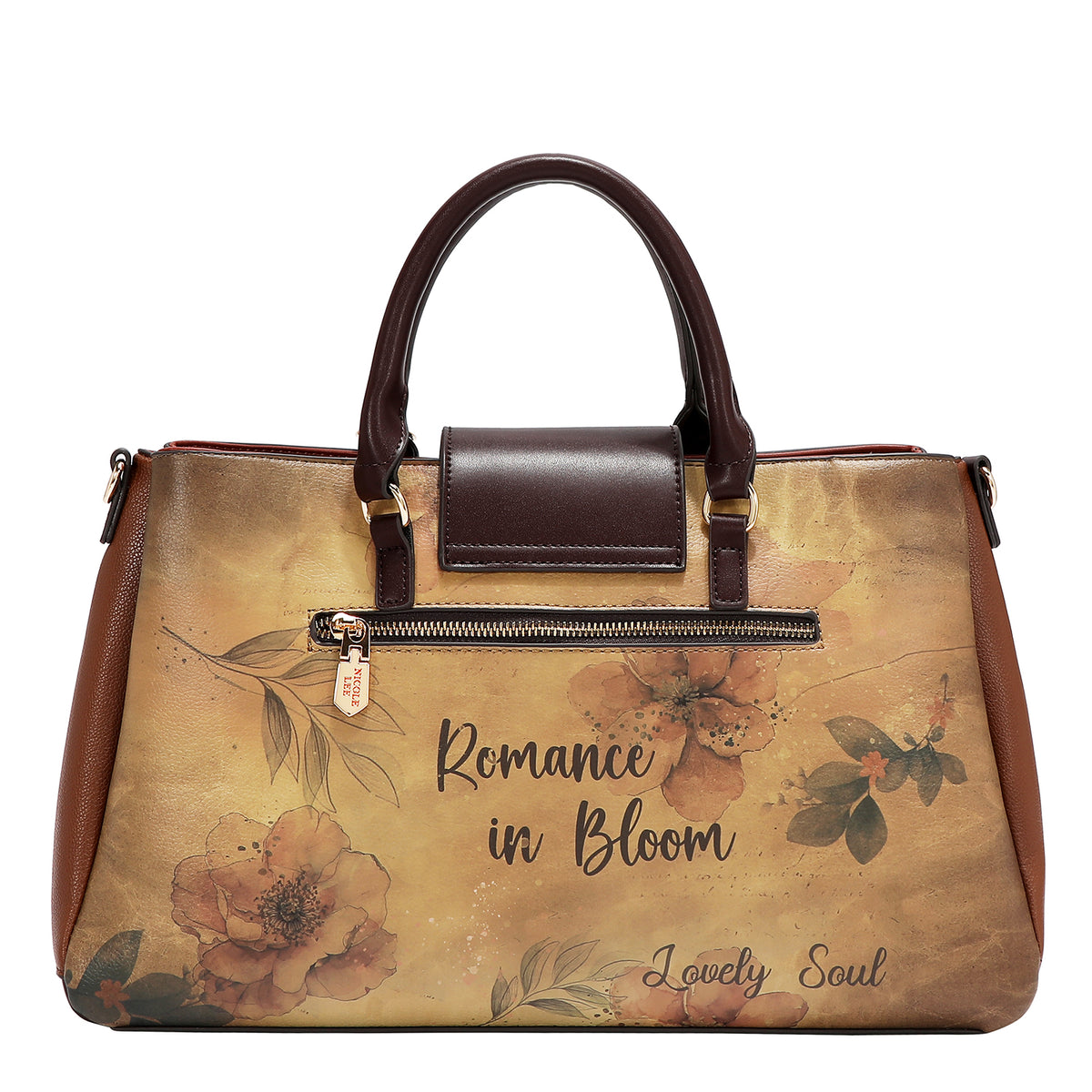 Bolsa Satchel Nicole Lee Con Flor Print Reflection SS26