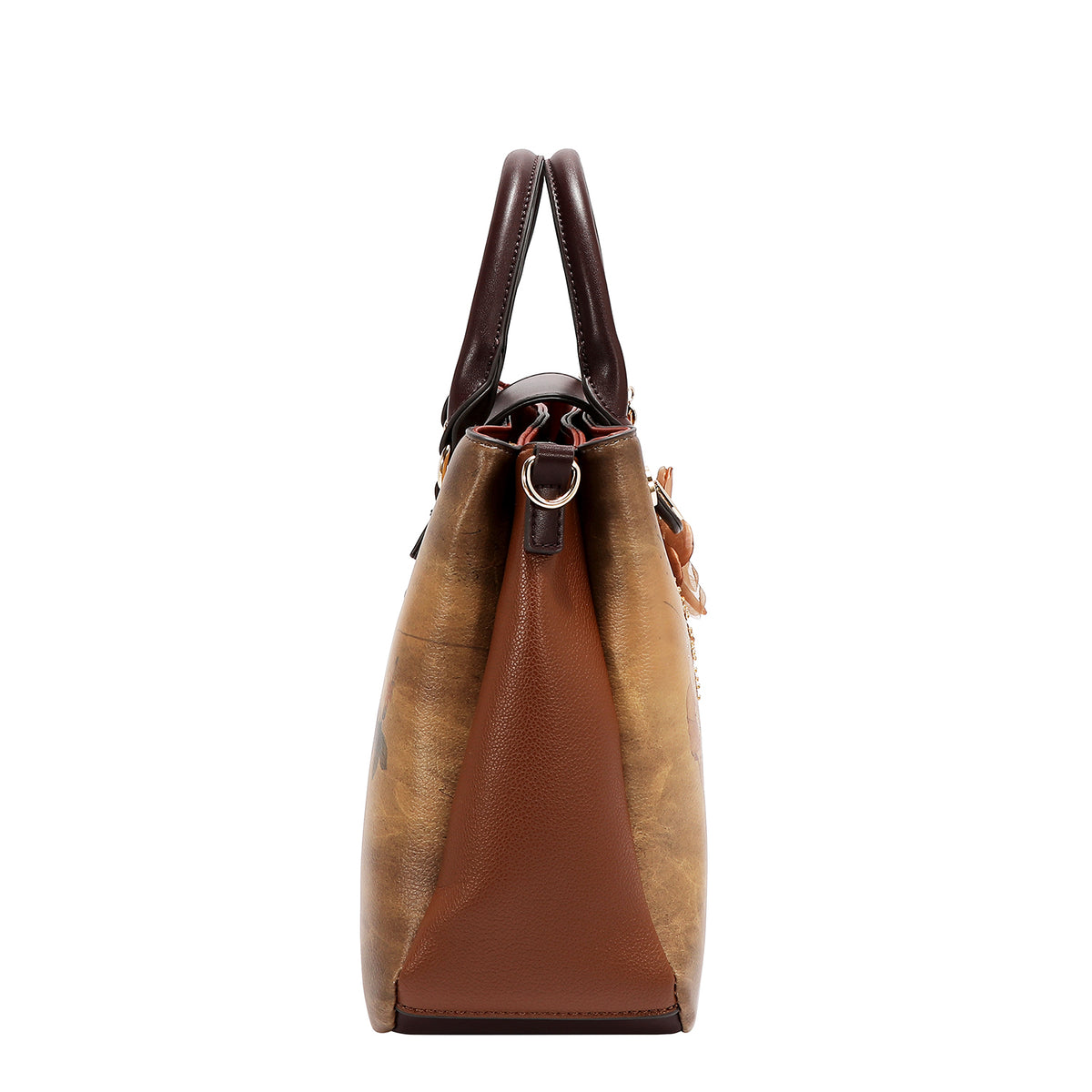 Bolsa Satchel Nicole Lee Con Flor Print Reflection SS26
