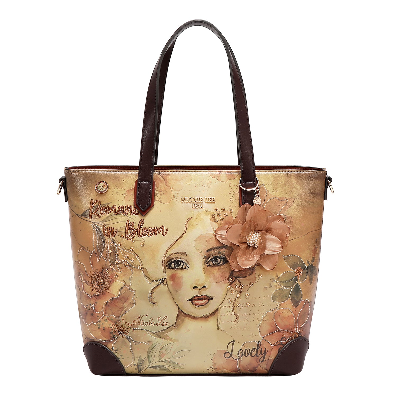 Bolsa Tote Nicole Lee Con Flor Reflection SS26