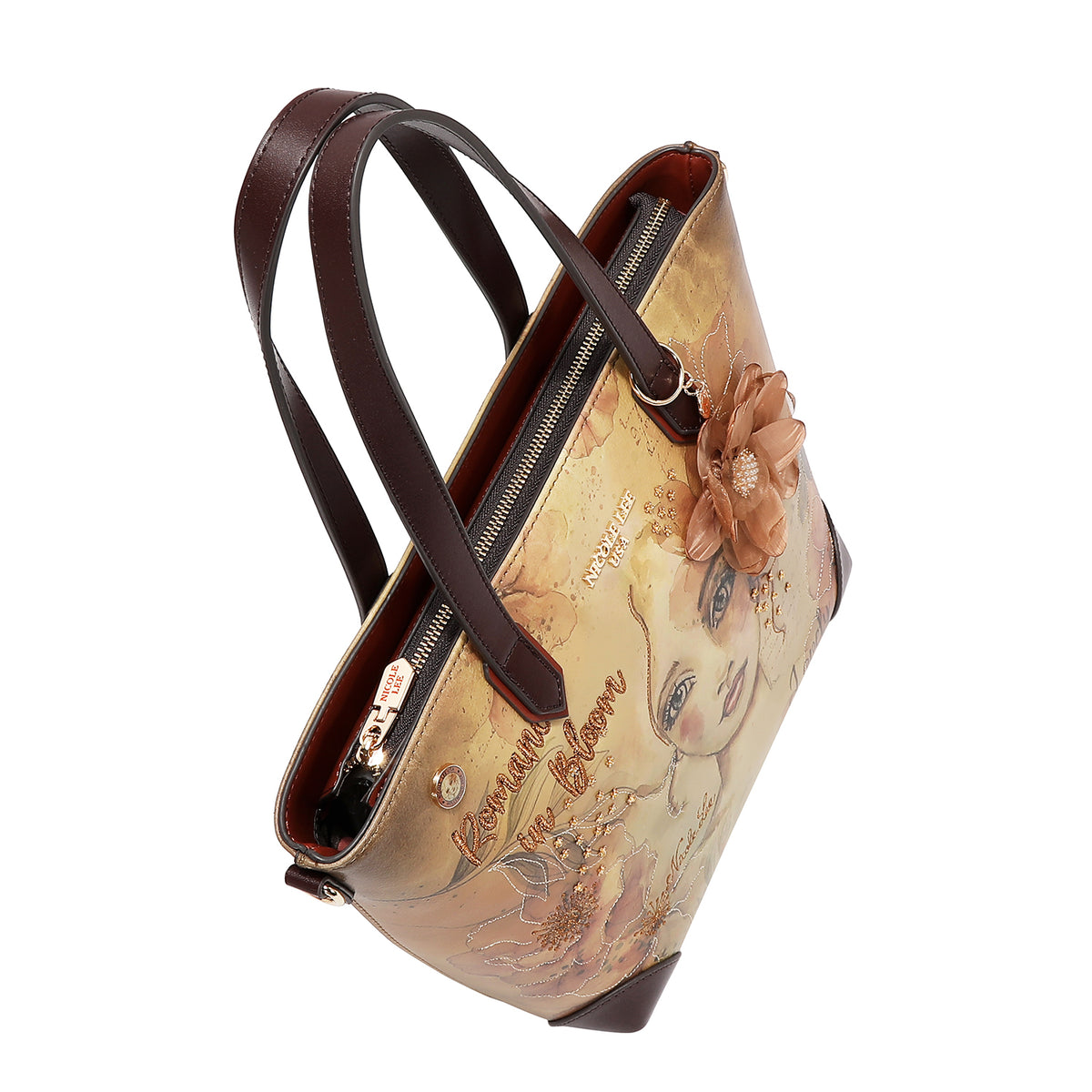 Bolsa Tote Nicole Lee Con Flor Reflection SS26