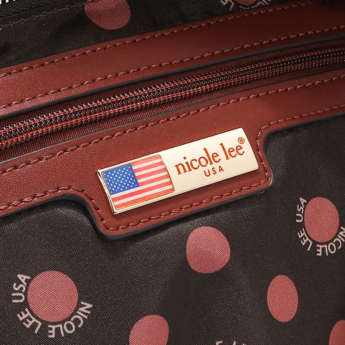 Bolsa Cuadrada Nicole Lee Con Flor Print Reflection SS26